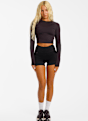 ON Studio Long-T Crop longsleeve femmes Noir 52499 3