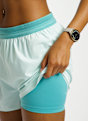 ON Performance 2in1 3" short femmes Bleu Clair 52533 6