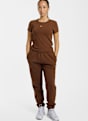 Nike Chill Knit Mod-Crop Damen T-Shirt Braun 52915 3
