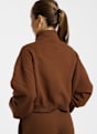 Nike Studio Fleece Crop pulls femmes Marron 52909 2