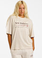New Balance Trackside Oversized t-shirt donna Bianco Panna 54018 1