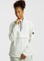 BEACH MOUNTAIN Fleece hoodie donna Bianco 64994 1