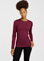 icebreaker Merino 200 Oasis Damen Thermo Longsleeve Berry 55461 1