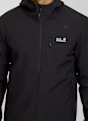 Jack Wolfskin Wildwind Hooded giacca softshell uomo Nero 54395 4