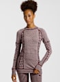 Kari Traa Smekker Merino maniche lunghe termica donna Marrone 55843 1