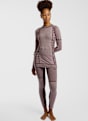 Kari Traa Smekker Merino Half-Zip manche longue thermique femmes Marron 55843 3