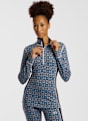 Kari Traa Rose Merino Half-Zip manche longue thermique femmes Bleu 55936 1
