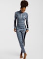Kari Traa Rose Merino Half-Zip maniche lunghe termica donna Blu 55936 3