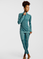 Kari Traa Smekker Merino Half-Zip maniche lunghe termica donna Petrolio 55998 3