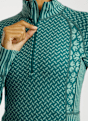 Kari Traa Smekker Merino Half-Zip maniche lunghe termica donna Petrolio 55998 4