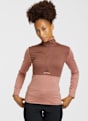 Ortovox Fleece Light Zip Neck midlayer femmes Rose 68406 1