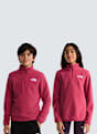 The North Face Glacier Fleece 1/4 Zip Kinder Midlayer Pink 66893 1