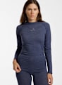 ALBRIGHT Merino Seamless maniche lunghe termica donna Blu 67246 1