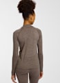 Odlo Seamless Performance Wool manche longue thermique femmes Marron 68441 2