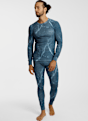 Odlo Active Warm X Frozen Lake maniche lunghe termica uomo Petrolio 68434 3