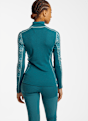 Kari Traa Anna Merino Half-Zip maniche lunghe termica donna Petrolio 55565 2