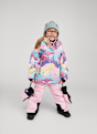 reima Kiiruna veste de ski enfants Pink 57075 1