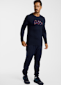 Odlo Merino 200 80th Anniversary Warm manche longue thermique hommes Bleu Foncé 58300 3