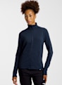 Odlo Grid Fleece Full-Zip midlayer donna Blu Scuro 59794 1