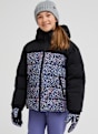 Roxy Snowyhill Printed Puffy 10K Kinder Ski-/Snowboardjacke Schwarz 61480 1