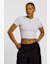 Nike Chill Knit Cropped Damen T-Shirt Weiss