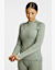 Odlo Seamless Performance Wool maniche lunghe termica donna Verde