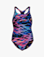 speedo Hyperboom Print Medalist maillot de bain filles Bleu