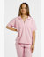 Kappa Irene Jacquard Damen Poloshirt Pink