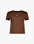 Nike Chill Knit Mod-Crop T-Shirt femmes Marron