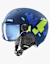 uvex Rocket visor Kinder Skihelm Blau
