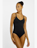 Nike Effortless Essential V-Neck Damen Badeanzug Schwarz