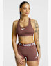 Nike Swoosh Padded Medium soutien-gorge de sport femmes Marron