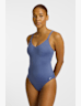 Nike Effortless Essential V-Neck Damen Badeanzug Blau