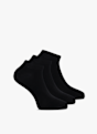 POWERZONE 3-Pack Bambus 35-38 Sneaker Socken Schwarz 59446 1