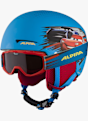 ALPINA Zupo Disney Kinder Skihelm + Brille Blau 4192 1