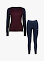 Odlo Active Warm Damen Thermo Unterwäsche Set Blau 6751 8