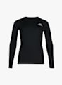 Kappa 4SKIN Kombat Vurbat Kinder Thermo Longsleeve Schwarz 13877 1