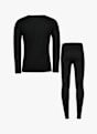 46 NORD Merino Herren Thermo Unterwäsche Set Schwarz 13578 2