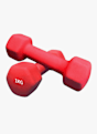 POWERZONE Hexagonal Neoprene 2 x 1 kg set d'haltères Rouge 14554 1