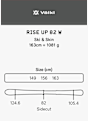 Voelkl Rise Up 82 Damen Tourenski + Fell 22/23 Beige 16284 2