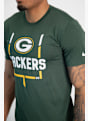 Nike Green Bay Packers Legend Goal Post Herren T-Shirt Grün 21720 4