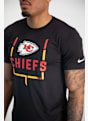 Nike Kansas City Chiefs Legend Goal Post Herren T-Shirt Schwarz 22204 4