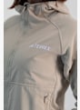 adidas Terrex Techrock Reversible High-Pile Damen Midlayer Beige 22995 4