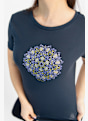 super.natural Ornament t-shirt femmes Bleu 24595 3