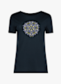 super.natural Ornament t-shirt femmes Bleu 24595 5