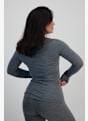 Odlo Natural Merino 200 Warm Damen Thermo Longsleeve Grau 26347 2