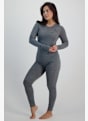Odlo Natural Merino 200 Warm Damen Thermo Longsleeve Grau 26347 3