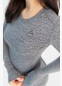Odlo Natural Merino 200 Warm Damen Thermo Longsleeve Grau 26347 4
