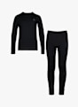 Odlo Natural Merino 200 Warm set intimo termico bambini Nero 26368 1