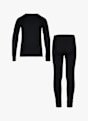 Odlo Natural Merino 200 Warm Kinder Thermo Unterwäsche Set Schwarz 26368 2